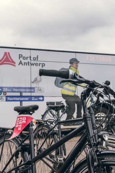 Fietsbus Antwerpen port of antwerp