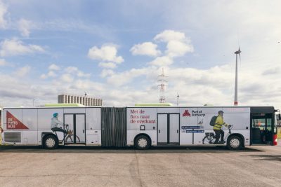 Fietsbus Antwerpen port of antwerp