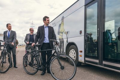 Fietsbus Antwerpen port of antwerp