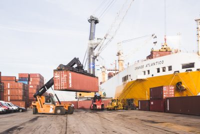 Container activity port of Antwerp terminal AET