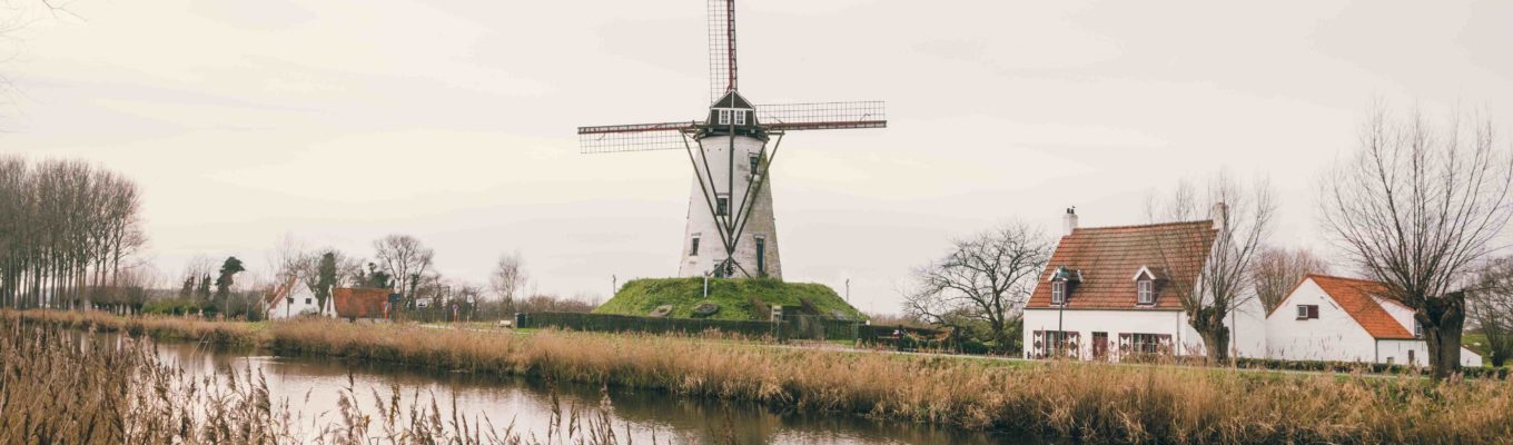 Brugge fotografie fietsroute molen Damme Sacha Jennis in opdracht Le Monde